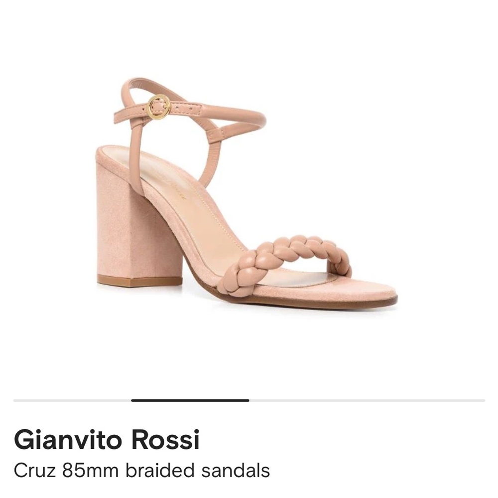 Gianvitto Rossi Cruz 85mm block heels size 41